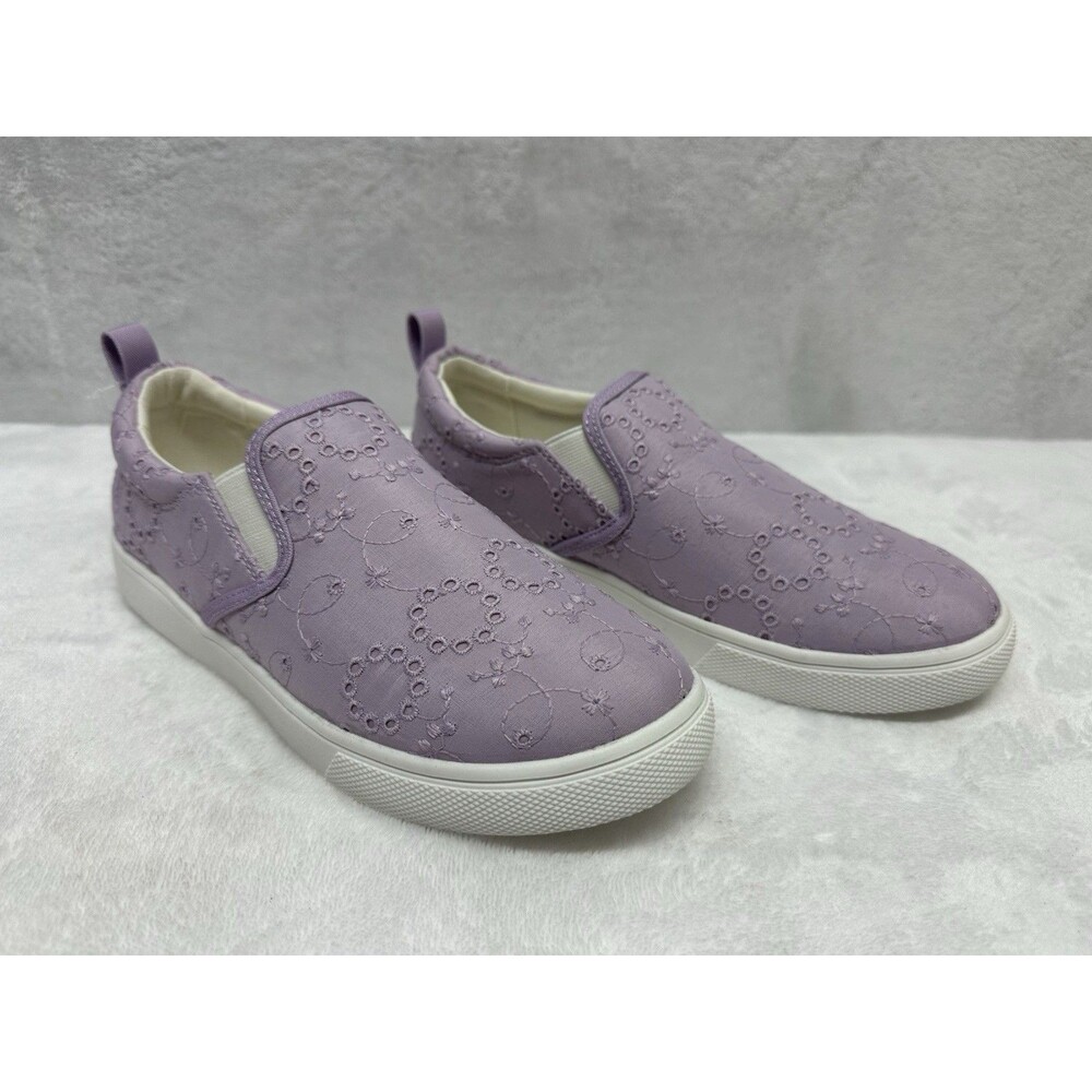 Jumping Beans Girls Size 3 Lilac Slip On Sneakers Katt Casual Shoes